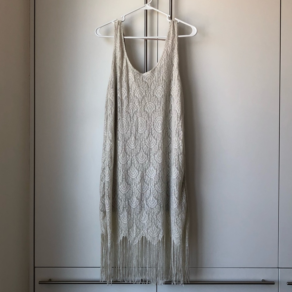 Nordstrom Knit fringe dress - great gatsby vibes